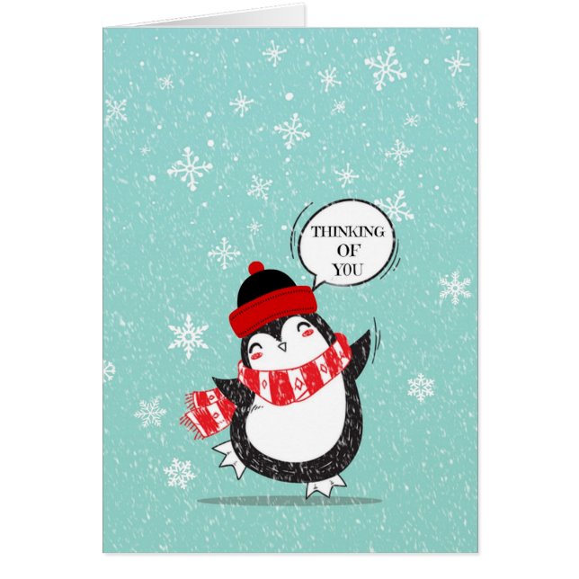 Pensée à vous pingouin (Devant)