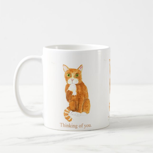 Pensée Ginger cat Mugs (Gauche)