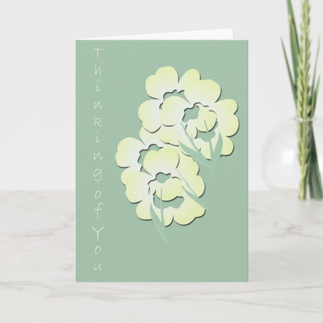 Pensée inspirée à vous carte de voeux (Devant)