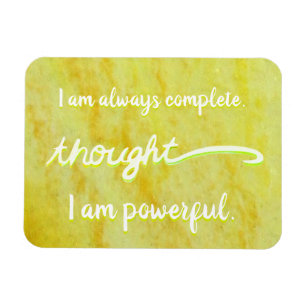 "Pensée" Jaune Power Chakra Mots Magnet