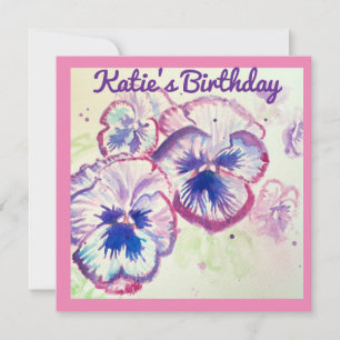 Pensée Pensées Fleur Violette Florale Rose