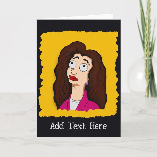 Pensée Personnalisée De Vous Carte De Voeux (Devant)