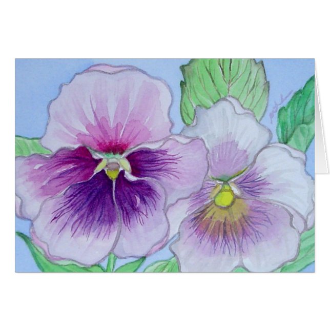 Pensée pourpre (Devant horizontal)