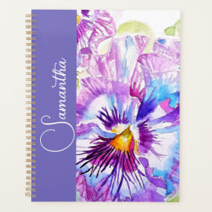 Pensée Violette Fleur de Filles Nom Floral Aquarel