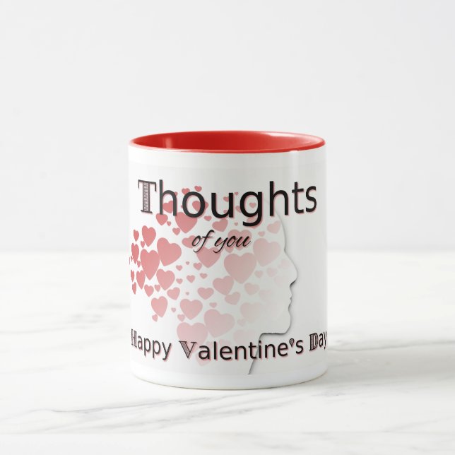 Pensées de toi La Mug de Saint Valentin (Centre)