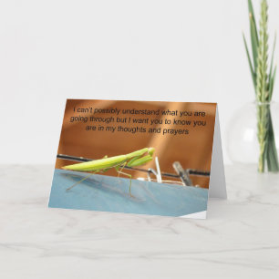 Pensées et prières carte