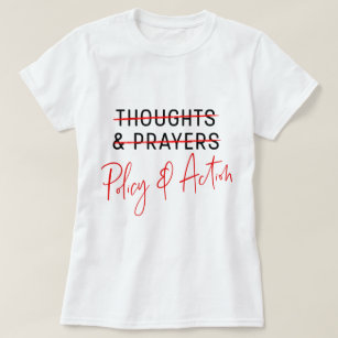 Pensées et prières mars pour notre T-shirt d'arm