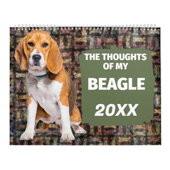 Pensées hilarantes de mon calendrier Beagle (Protection)