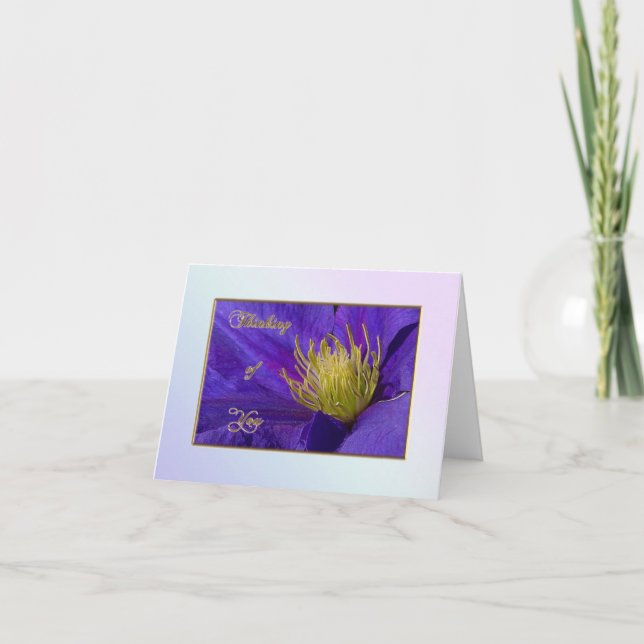 Penser à votre carte de note (Devant)