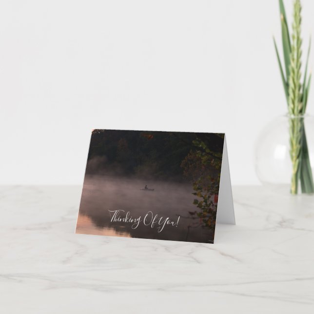 Penser À Votre Carte En Pêche Foggy (Devant)