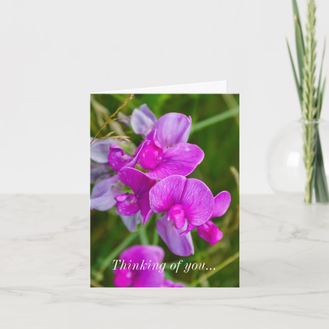 Penser À Votre Carte - Orchidées Violettes (Devant)