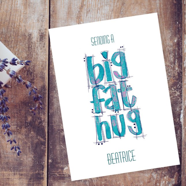 Penser à vous Big Hugs Card (Créateur téléchargé)