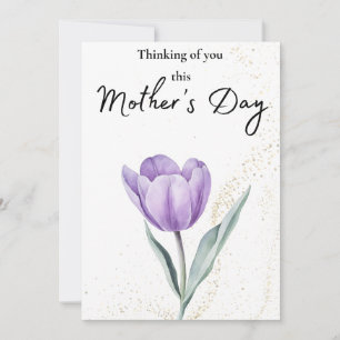 Penser à vous Cette carte de sympathie pour la fêt