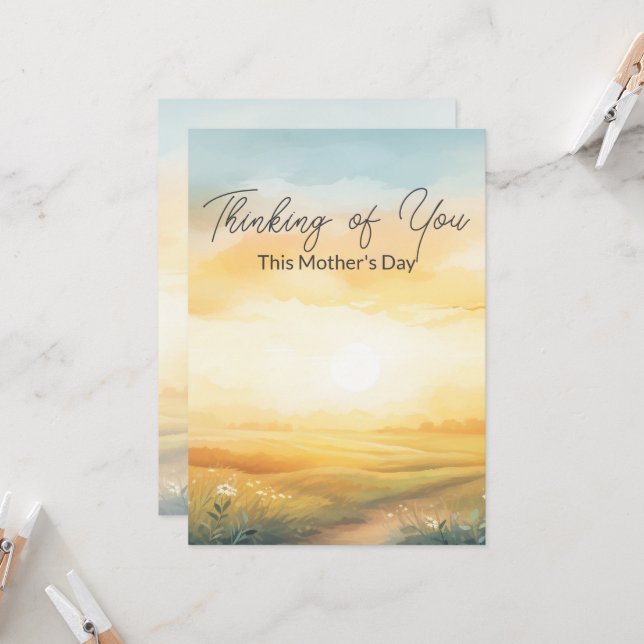 Penser à vous Cette carte de voeux pour la fête de (Devant/Arrière en situation)