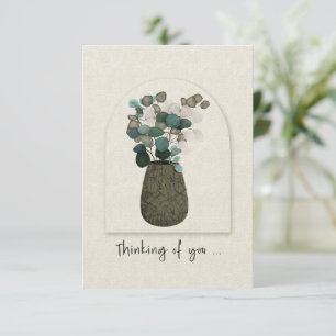 Penser à vous l'argent Dollar Eucalyptus en Vase