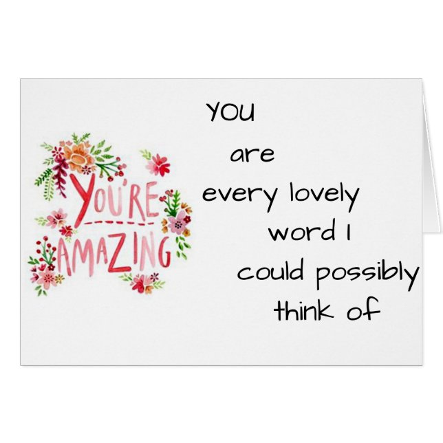 PENSER À VOUS ME REND SOURIRE-U R EXTRAORDINAIRE (Devant horizontal)