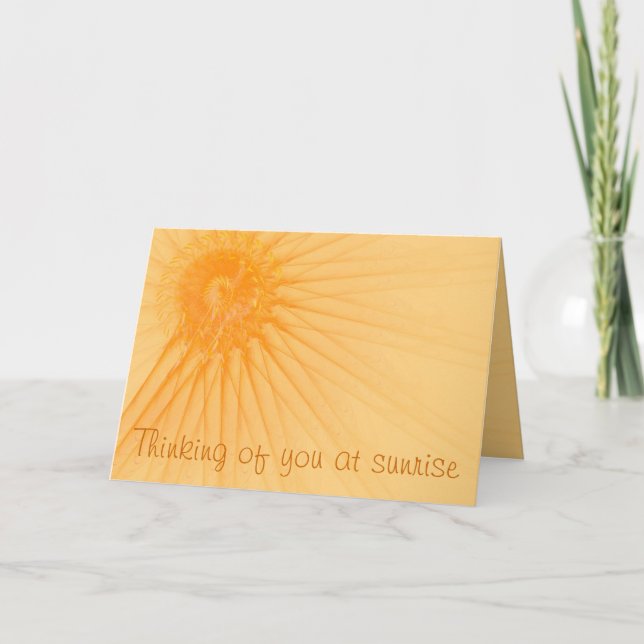 Penser à vous Orange Abstrait Modèle de soleil (Devant)