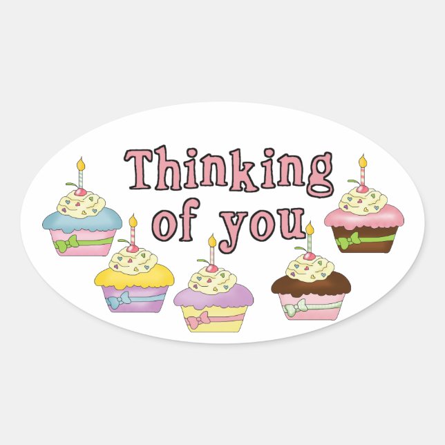 Penser à vous Sticker Cupcake (Devant)
