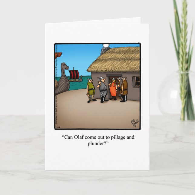 Penser Drôle À Votre Carte De Voeux Humour (Devant)