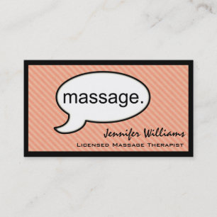 Penser Massage Cloud Carte de visite