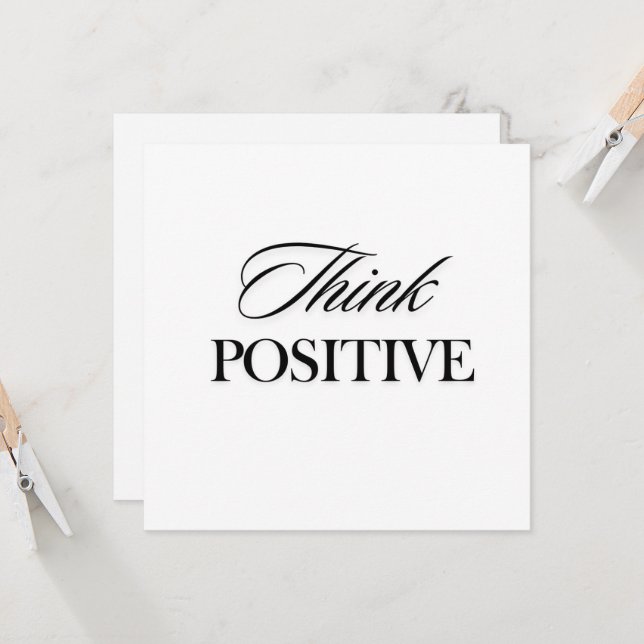 Penser positif (Devant/Arrière en situation)