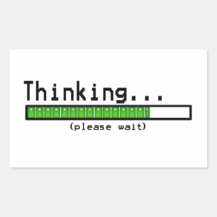 Penser... Veuillez patienter les autocollants amus