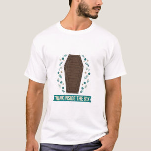 Pensez à l'intérieur du t-shirt drôle d'humour de