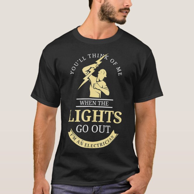 Pensez À Moi Quand Les Lumières Sortent TShirt (Devant)