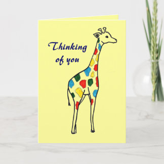Pensez à votre carte girafe