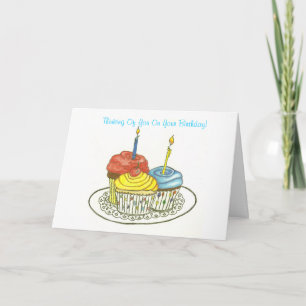Pensez à vous la carte de joyeux anniversaire