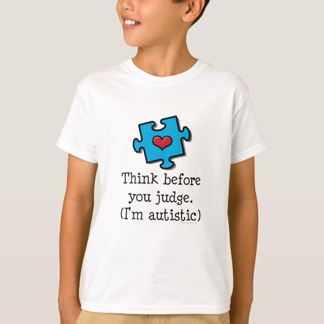 Pensez avant que vous me jugiez sois T-shirt (Devant)