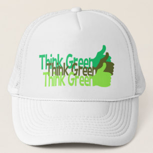 Pensez casquette vert