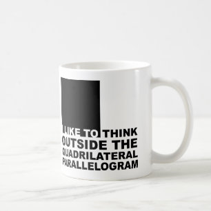Pensez en dehors de la boîte Mug drôle geek nerd