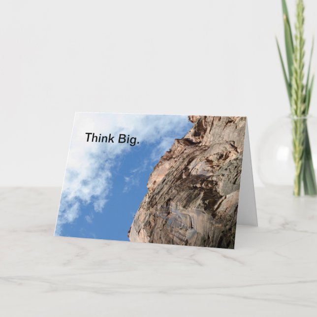 Pensez la grande carte de voeux (Devant)