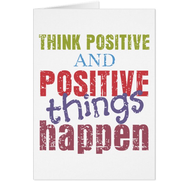 Pensez le positif (Devant)