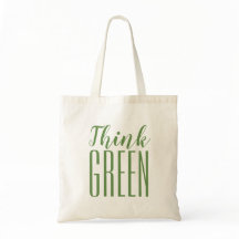 Pensez le pro sac fourre-tout vert à citation