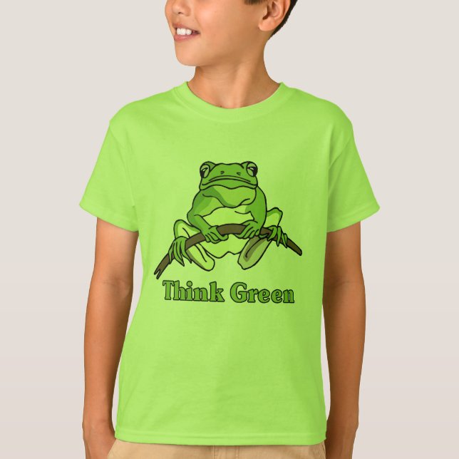 Pensez le T-shirt vert (Devant)