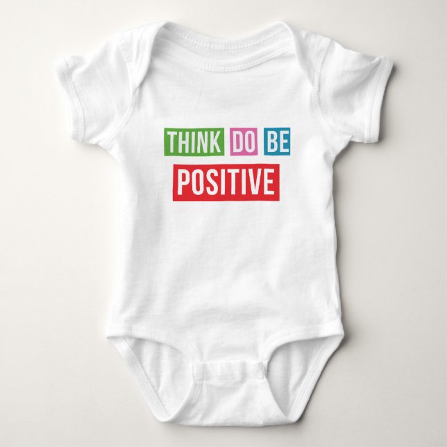 Pensez que le positif font le T-shirt inspiré (Devant)