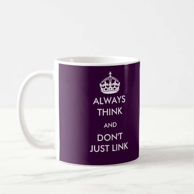 Pensez toujours et ne liez pas simplement la tasse (Gauche)