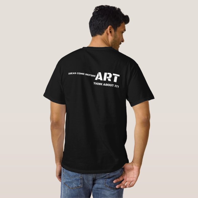 Pensez-y T-shirt d'art (Dos entier)