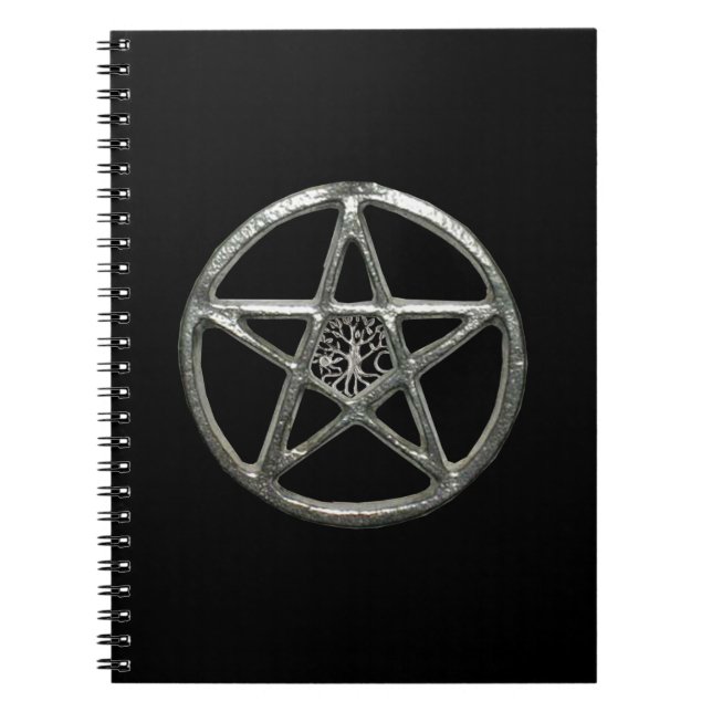 Pentacle Arbre De Vie Carnet Spiral (Devant)