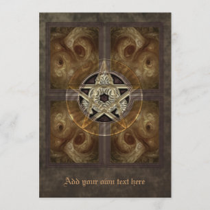Pentacle fractal grillé Grande Invitation