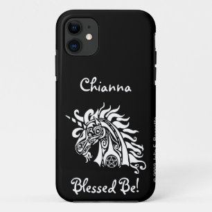 Pentacle Unicorn (blanc) iPhone 5 Coque