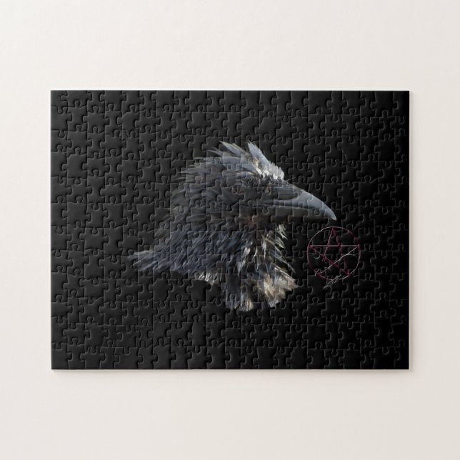 Pentacle Wiccan Gothique Ravens Puzzle (Horizontal)