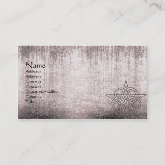 Pentacules rose pâle Carte de visite païen