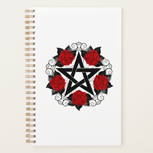 Pentagramme aux roses rouges (Devant)