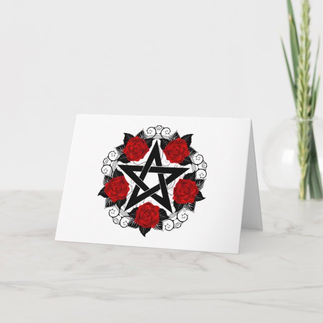 Pentagramme aux roses rouges (Devant)
