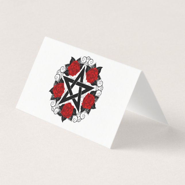Pentagramme aux roses rouges (Front)