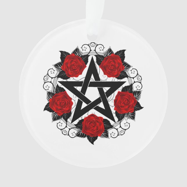 Pentagramme aux roses rouges (devant)