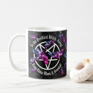 Pentagramme et mousses de la tête de mort Mug d'an